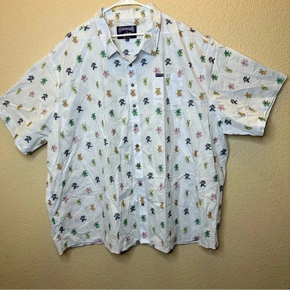 Grateful Dead section 119 dancing bears button up 5XL - Picture 2 of 7